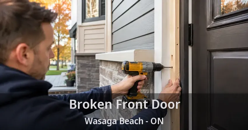 Broken Front Door Wasaga Beach - ON