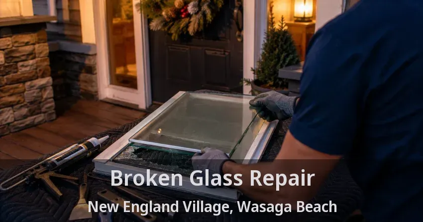 Broken Glass Repair New England Village, Wasaga Beach - ON