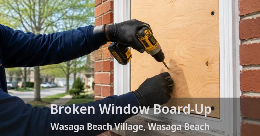 Broken Window Board-Up Wasaga Beach Village, Wasaga Beach - ON