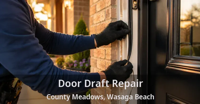 Door Draft Repair County Meadows, Wasaga Beach - ON