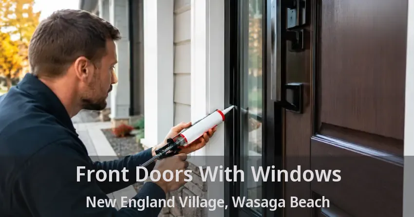 Front Doors With Windows New England Village, Wasaga Beach - ON