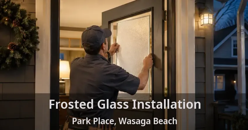 Frosted Glass Installation Park Place, Wasaga Beach - ON
