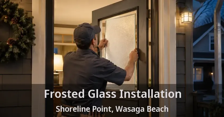 Frosted Glass Installation Shoreline Point, Wasaga Beach - ON