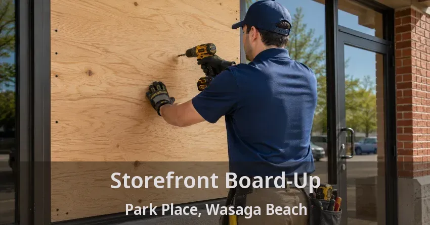 Storefront Board-Up Park Place, Wasaga Beach - ON