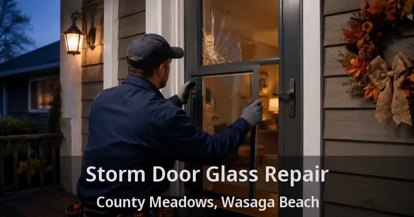 Storm Door Glass Repair County Meadows, Wasaga Beach - ON