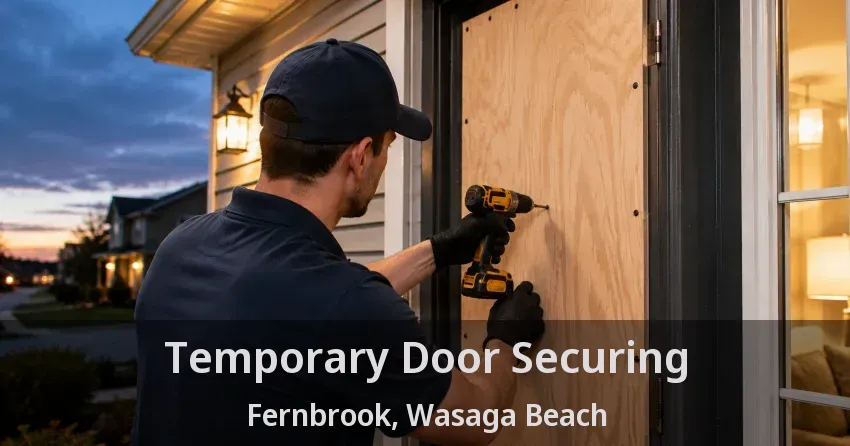 Temporary Door Securing Fernbrook, Wasaga Beach - ON