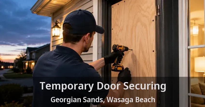 Temporary Door Securing Georgian Sands, Wasaga Beach - ON