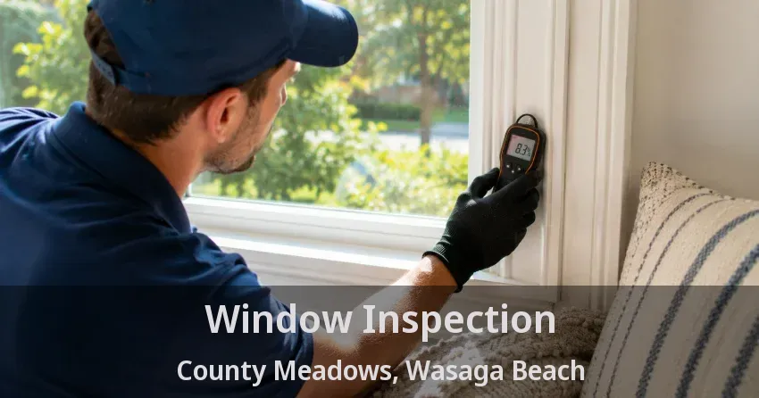 Window Inspection County Meadows, Wasaga Beach - ON