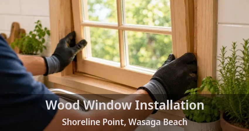 Wood Window Installation Shoreline Point, Wasaga Beach - ON