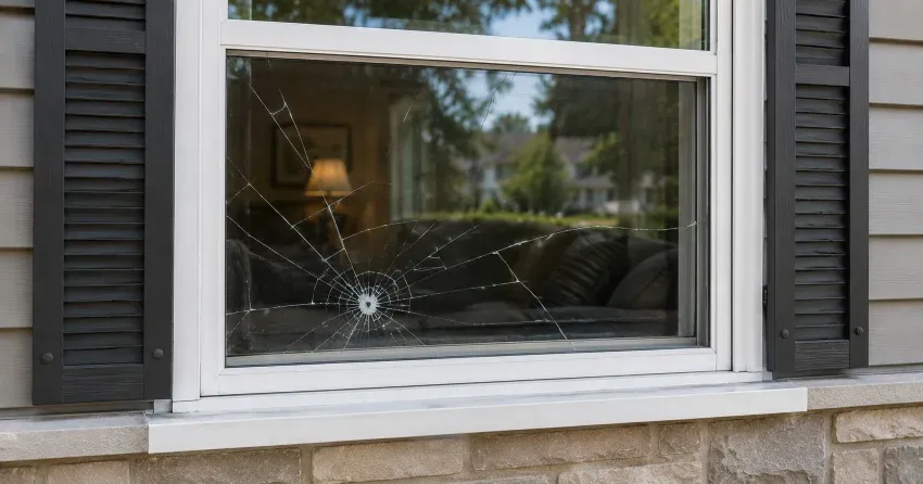 technician measuring window opening for emergency glass replacement Sunnidale Trails, Wasaga Beach