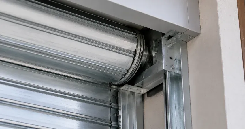 automatic storefront door technician servicing motor and sensor in Wasaga Beach