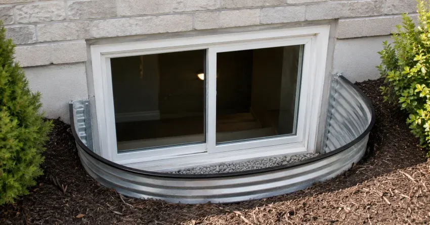 new casement kitchen window installed above sink in Wasaga Beach