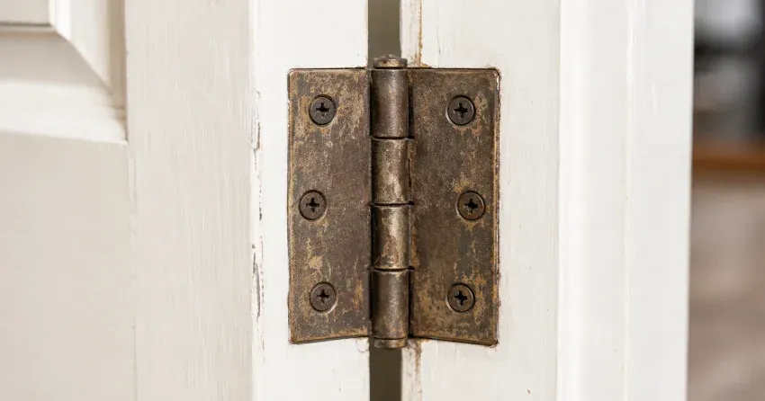 technician adjusting a sagging door hinge in Wasaga Sands, Wasaga Beach